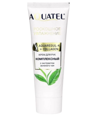 AQUATEL крем для рук с экстрактом зеленого чая 75 мл 
