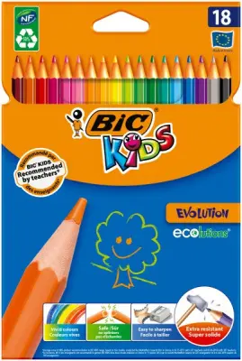 BIC Карандаши цветные BIC 'Эволюшн', уп.18 