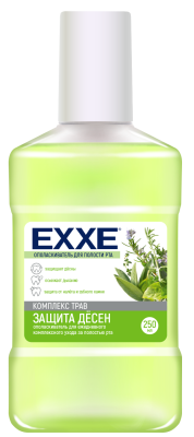 Exxe ополаскиватель полости рта  защита десен зеленый 250 мл 
