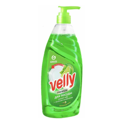 Grass velly premium средство для мытья посуды лайм и мята флакон 1000 мл 