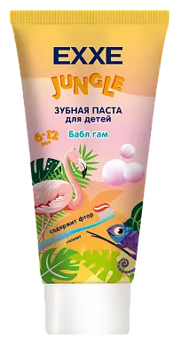 Exxe baby зубная паста с кальцием бабл гам 75 мл с 6 лет
