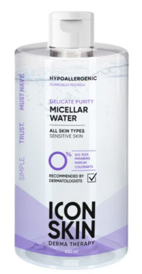 ICON SKIN Очищающая мицеллярная вода DELICATE PURITY, 450 мл 