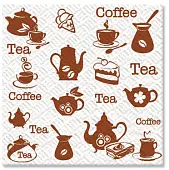 Семья и Комфорт салфетки чай & кофе 100 л 24х24см 48 шт в кор