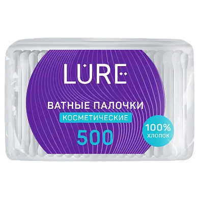 Lure ватные палочки п э 500 шт
