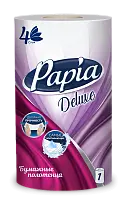 Papia deluxe бумажные полотенца белые четырёхслойные 1 шт