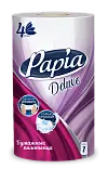 Papia deluxe бумажные полотенца белые четырёхслойные 1 шт