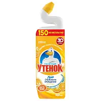 Туалетный Утенок активный чистящее средство для унитаза цитрус 5 в1 900 мл