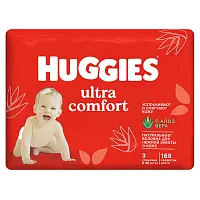 Huggies влажные салфетки ultra comfort алое 168 шт