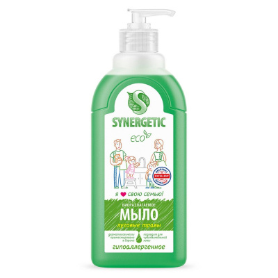 Synergetic жидкое мыло луговые травы 0,5 л 