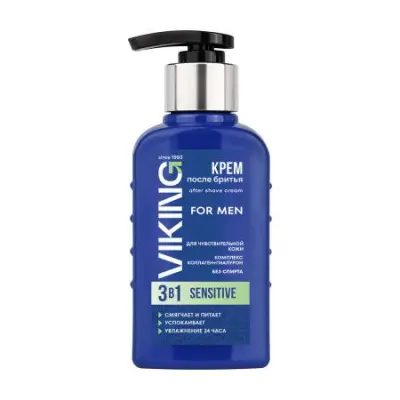 Viking крем после бритья 3 в 1 sensetive для чувствительной кожи 200 мл 