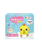 Watashi подгузники одноразовые для детей 2 s 3-6 кг small pack 24 шт