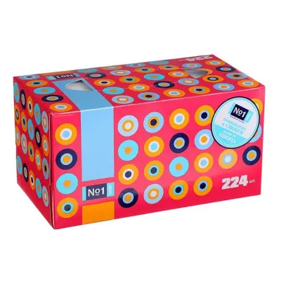 BELLA Платочки универсальные bella №1 двухслойные, 224 шт.уп. (Сибирь) 