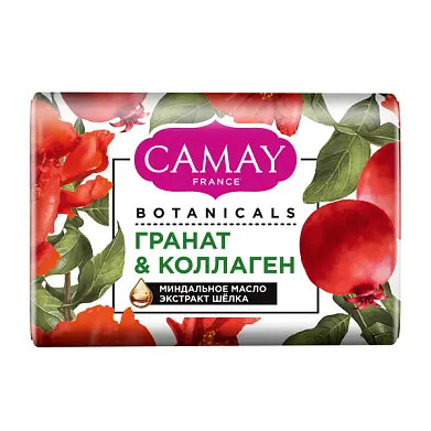 Camay туалетное мыло цветы граната с натуральными экстрактами и маслами для всех типов кожи 85 гр