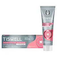 Tiswell зубная паста отбеливающая реминерализующая для чувствительных зубов с наногидроксиапатитом 110 гр