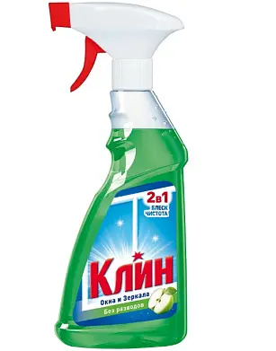 Клин для чистки окон и зеркал яблоко 500 мл