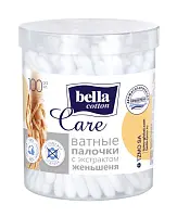 Bella ватные палочки с экстрактом женьшень 100 шт круглая коробочка