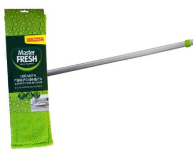 Master FRESH швабра флеттер телескоп микрофибра бархат 1 шт 