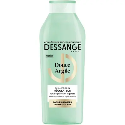 Dessange Paris шампунь для волос жирных у корней и сухих на кончиках белая глина 280 мл 