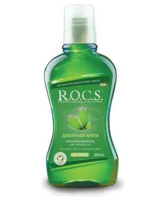 ROCS ополаскиватель для полости рта Двойная мята 250мл 
