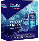 DEONICA for men подарочный набор power fresh гель для душа + дезодорант спрей 2023