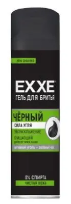 EXXE гель для бритья черный для всех типов кожи 200 мл 