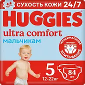 Huggies Ultra Comfort подгузники для мальчиков 5 размер 12-22 кг 84 шт