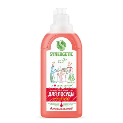 Synergetic гель для мытья посуды сочный арбуз 0,5 л 