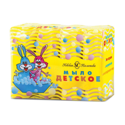 Невская Косметика туалетное мыло детское 4*100 г 