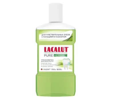 Lacalut ополаскиватель д/полости рта pure 475 мл 