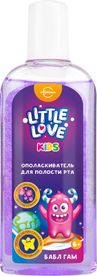 Little love детский ополаскиватель для полости рта бабл гам 6+ 300 мл 