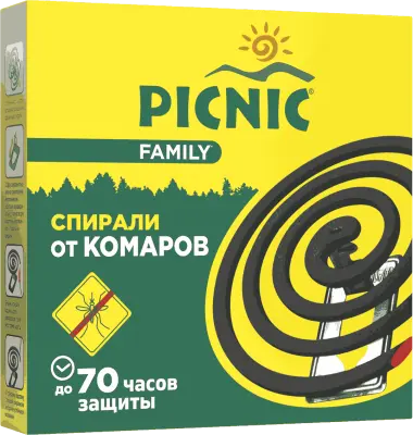 Picnic средство инсектицидное антикомариная спираль 10 шт 