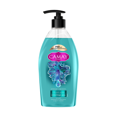 Camay парфюмированный гель для душа гипнотическая аура с ароматом пачули и жасмина для всех типов кожи 750 мл 