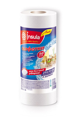 Insula люкс салфетки в рулоне 50 штук 