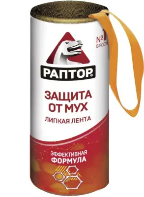 Раптор липкая лента от мух в гофрокоробе штучная 