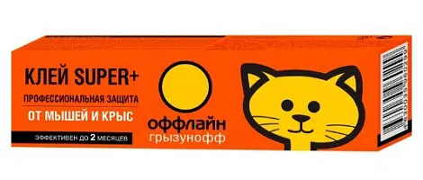 Грызунофф оффлайн клей super plus от грызунов и насекомых 135г