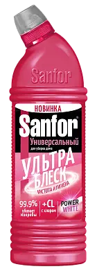 Sanfor 10 в1 средство для чистки и дезинф ультра блеск чистота и гигиена 750 мл