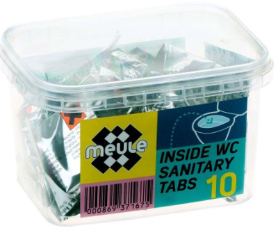 Meule таблетки для чистки внутренней полости унитаза 25г 10шт 