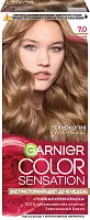 Garnier Color Sensation стойкая крем краска для волос оттенок 7.0 изысканный золотистый топаз