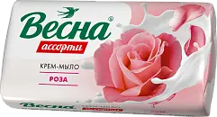Весна ассорти крем мыло туалетное твердое роза 300 г