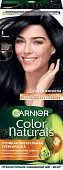 Garnier стойкая питательная крем краска для волос color naturals оттенок 1 черный