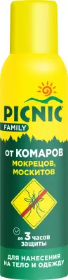 Picnic аэрозоль от комаров 150 см3 