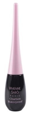 Vivienne Sabo подводка для глаз Charbon Waterproof тон 01 Угольно-черная, жидкая, водостойкая 