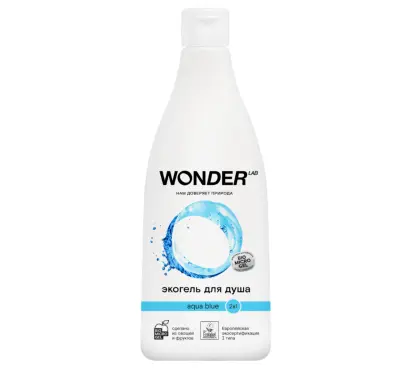 Wonder Lab экогель для душа 2 в1 blue 0.55 л 