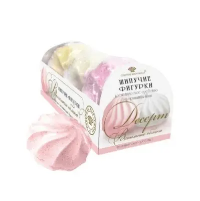 Десерт шипучие фигурки для ванн ванильные облака 3 шт 