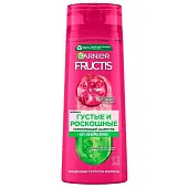 Fructis укрепляющий шампунь густые и роскошные с экстрактом граната и молекулой фибра цилан для волос лишенных густоты 400 мл