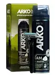 Arko men подарочный набор пена anti Irritation 200 мл + станок pro2 1 шт