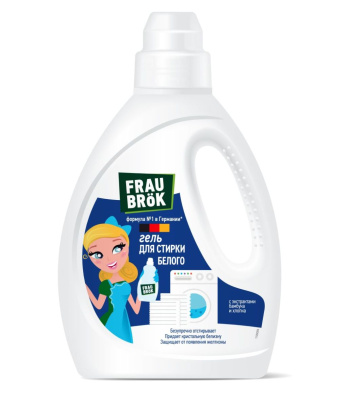 Frau Brök гель для стирки белого 1000 мл 