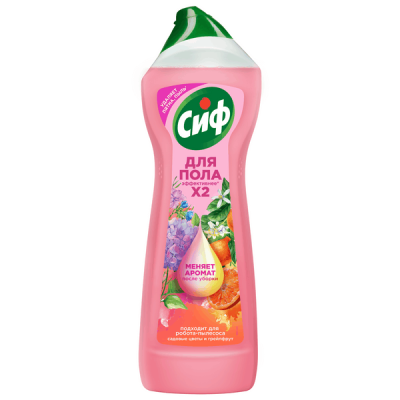Сиф гель концентрат средство для мытья пола антипыль садовые цветы и грейпфрут 750 мл 