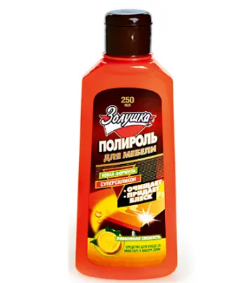 Золушка полироль для мебели лимонная свежесть 250 мл 