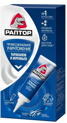 РАПТОР гель от резистентных тараканов и муравьев 75 мл 